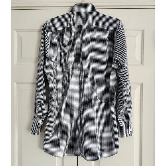 Bonobos Long Sleeve Black white checker Button Down Shirt 15.5 33 standard fit - Picture 5 of 6